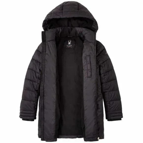 Spyder girl Youth Puffer Black Jacket - Picture 5 of 5